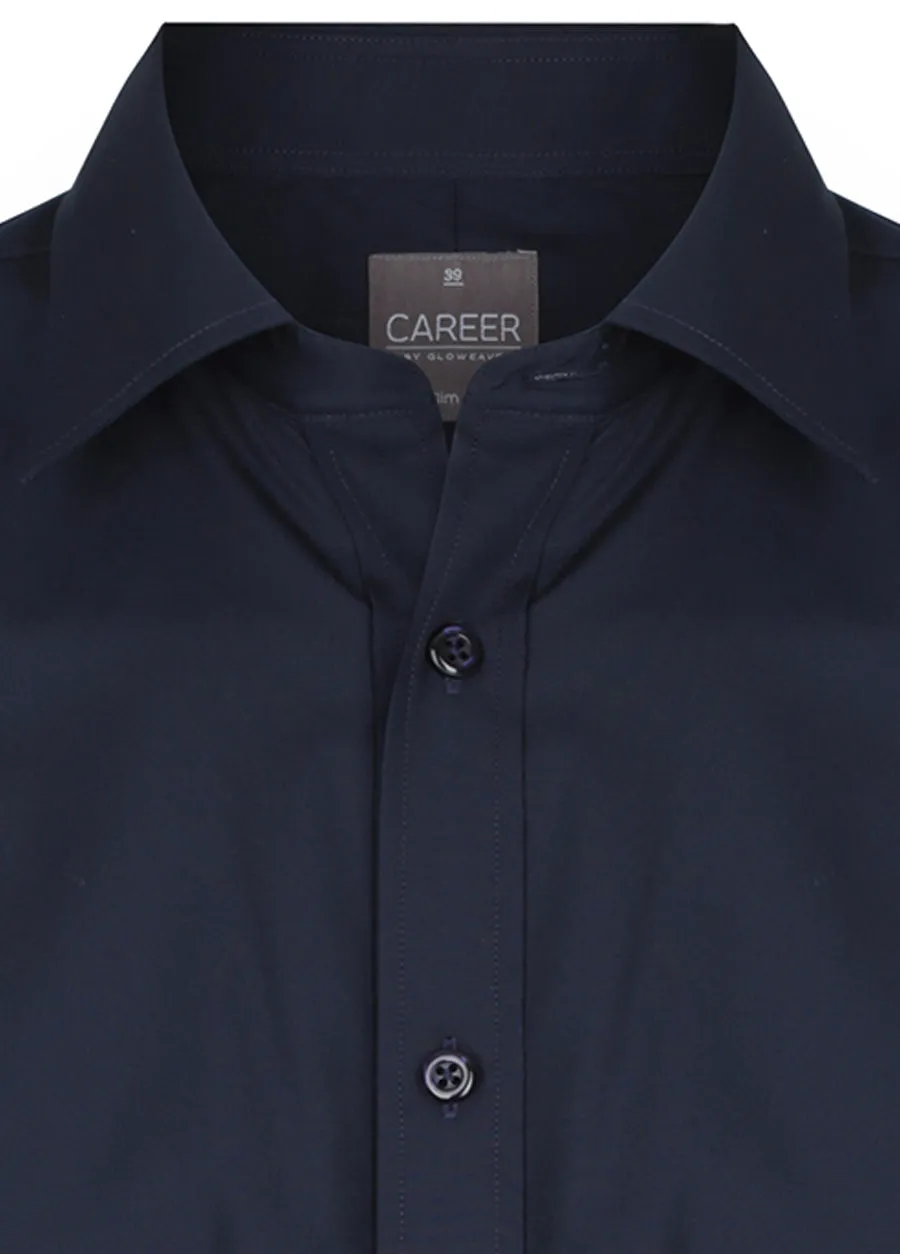 Career Plain Poplin Slim Fit Shirt