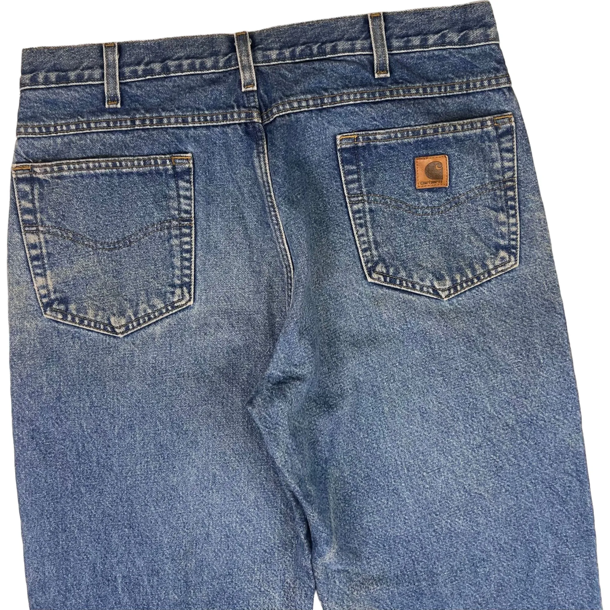 Carhartt Flannel Lined Relaxed Fit Jeans Blue