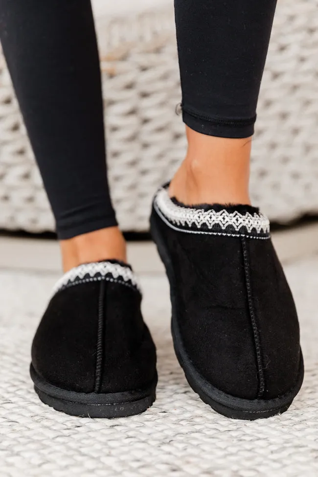 Carlee Black Slipper