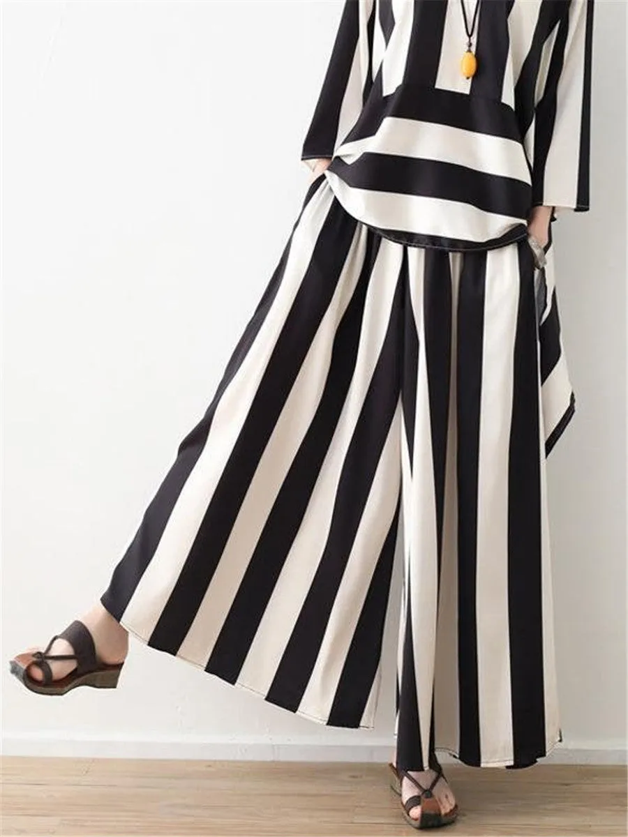 Casual Fashion Striped Irregular Suits