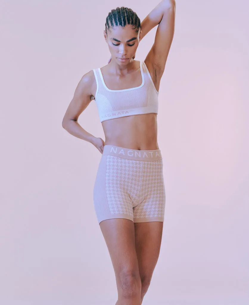 CHECKED OUT KNIT SHORT