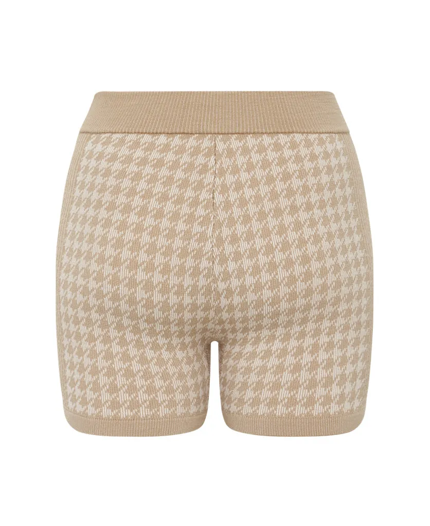 CHECKED OUT KNIT SHORT