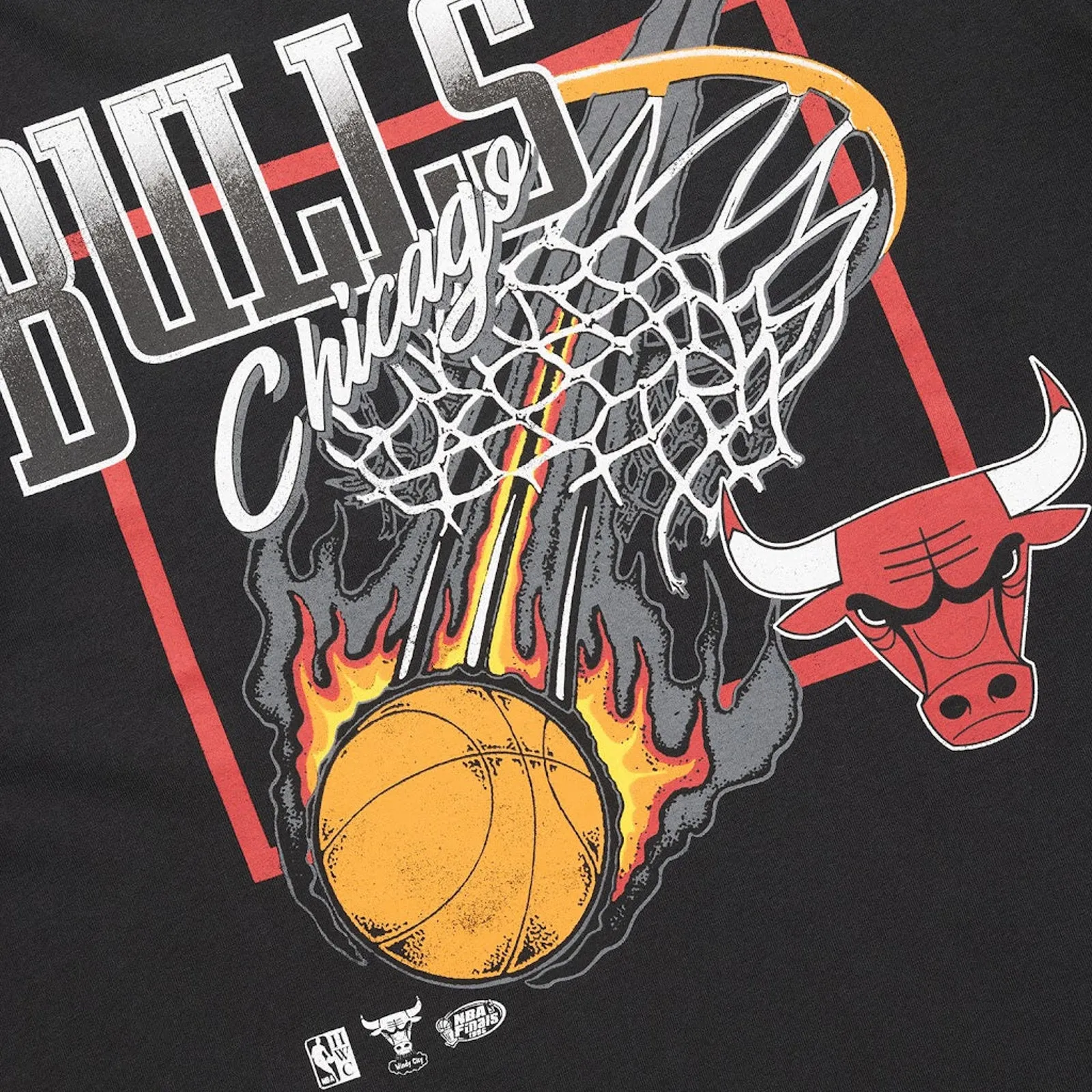 Chicago Bulls Nothing But Net Vintage NBA T-Shirt by Mitchell & Ness