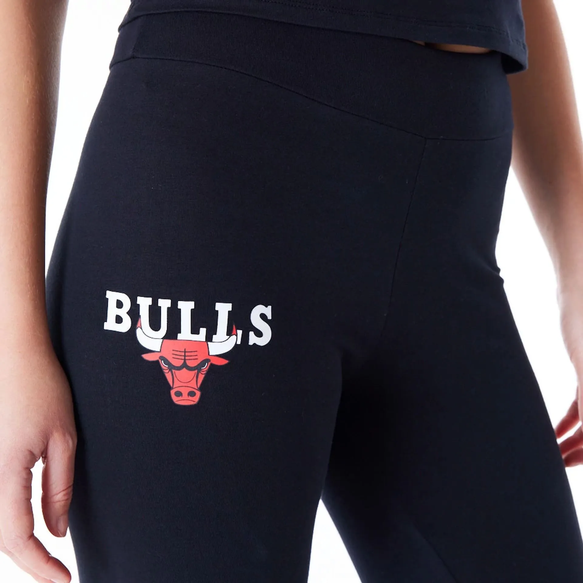 Chicago Bulls Womens NBA Team Logo Black Leggings