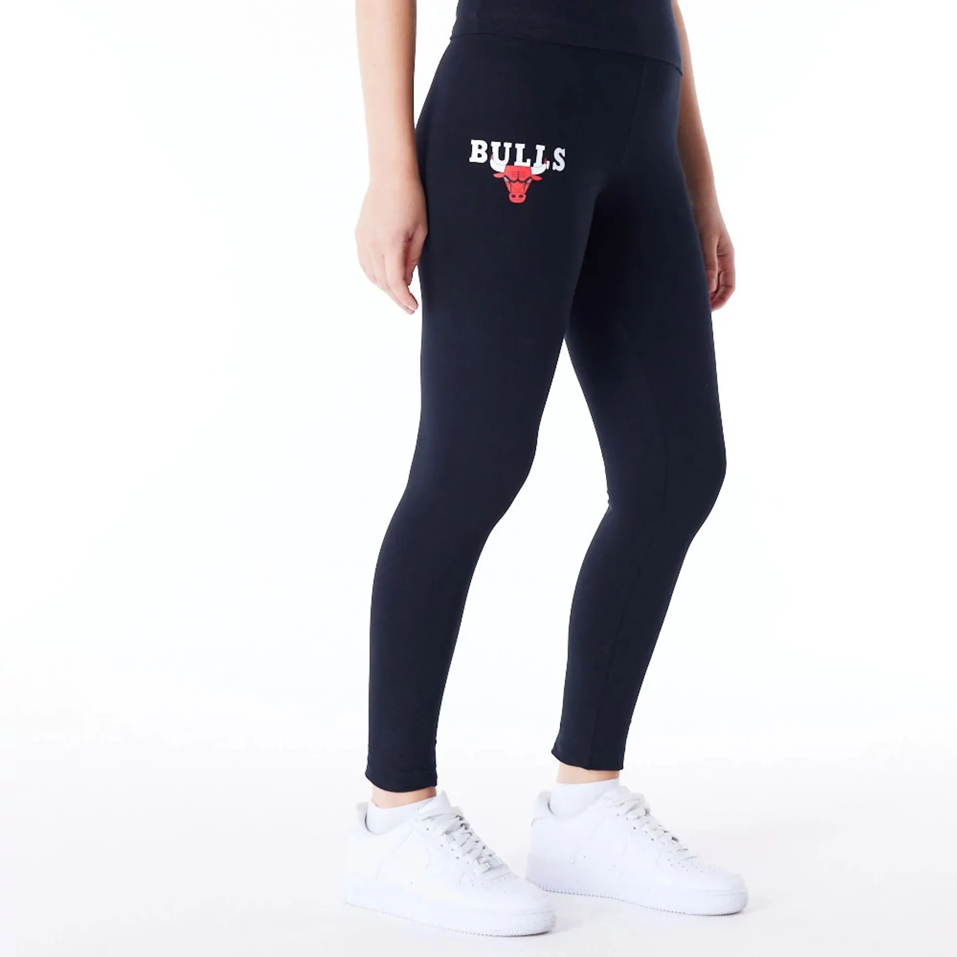 Chicago Bulls Womens NBA Team Logo Black Leggings