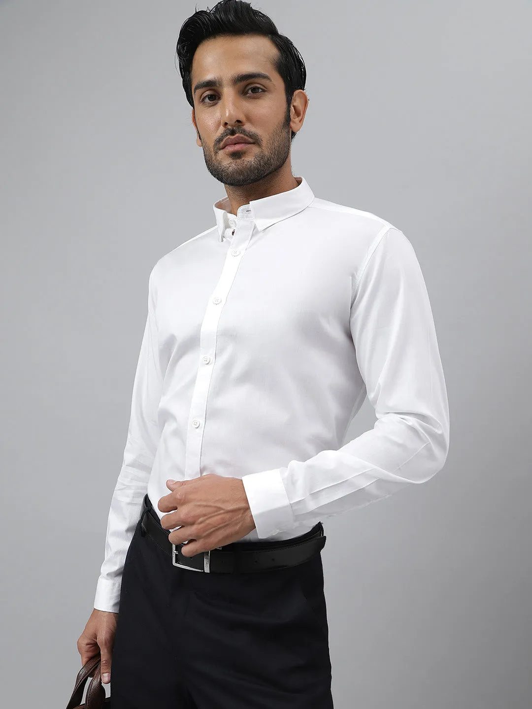 Classic Cotton Twill White Shirt - Everyday ( Pack of 2)