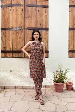 cocoa kurta-style co-ord set