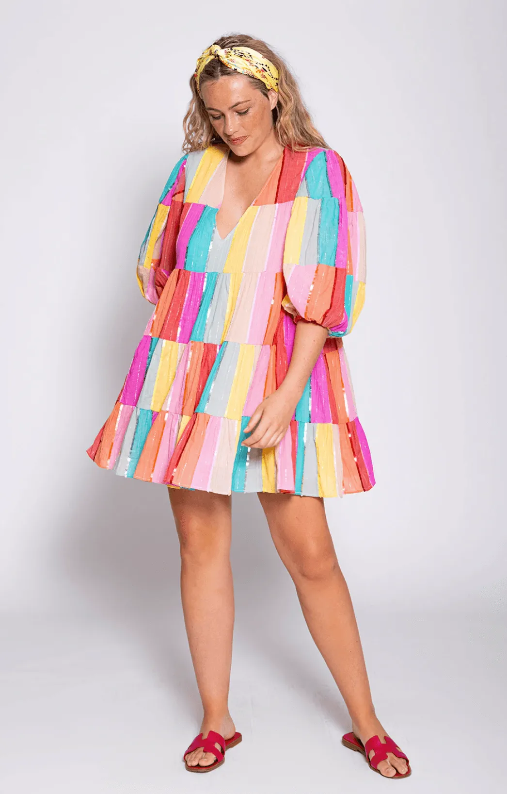 Colombe Multi Colored Mini Dress