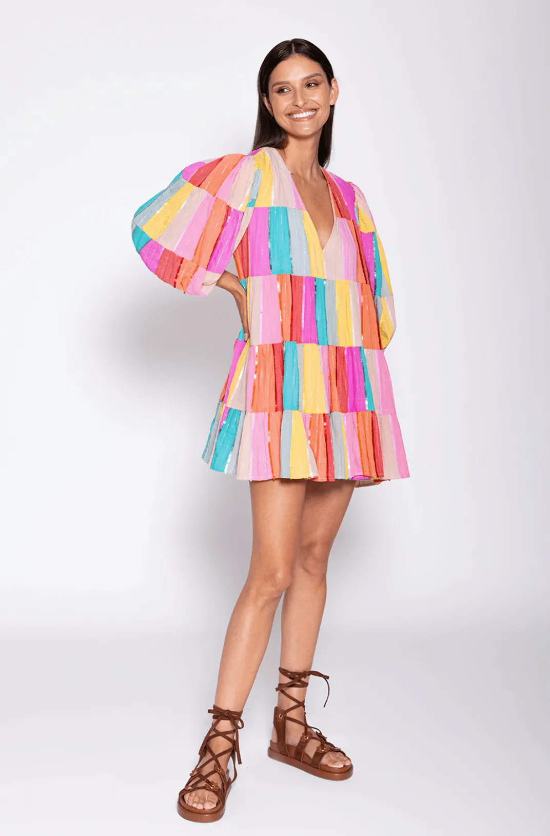 Colombe Multi Colored Mini Dress