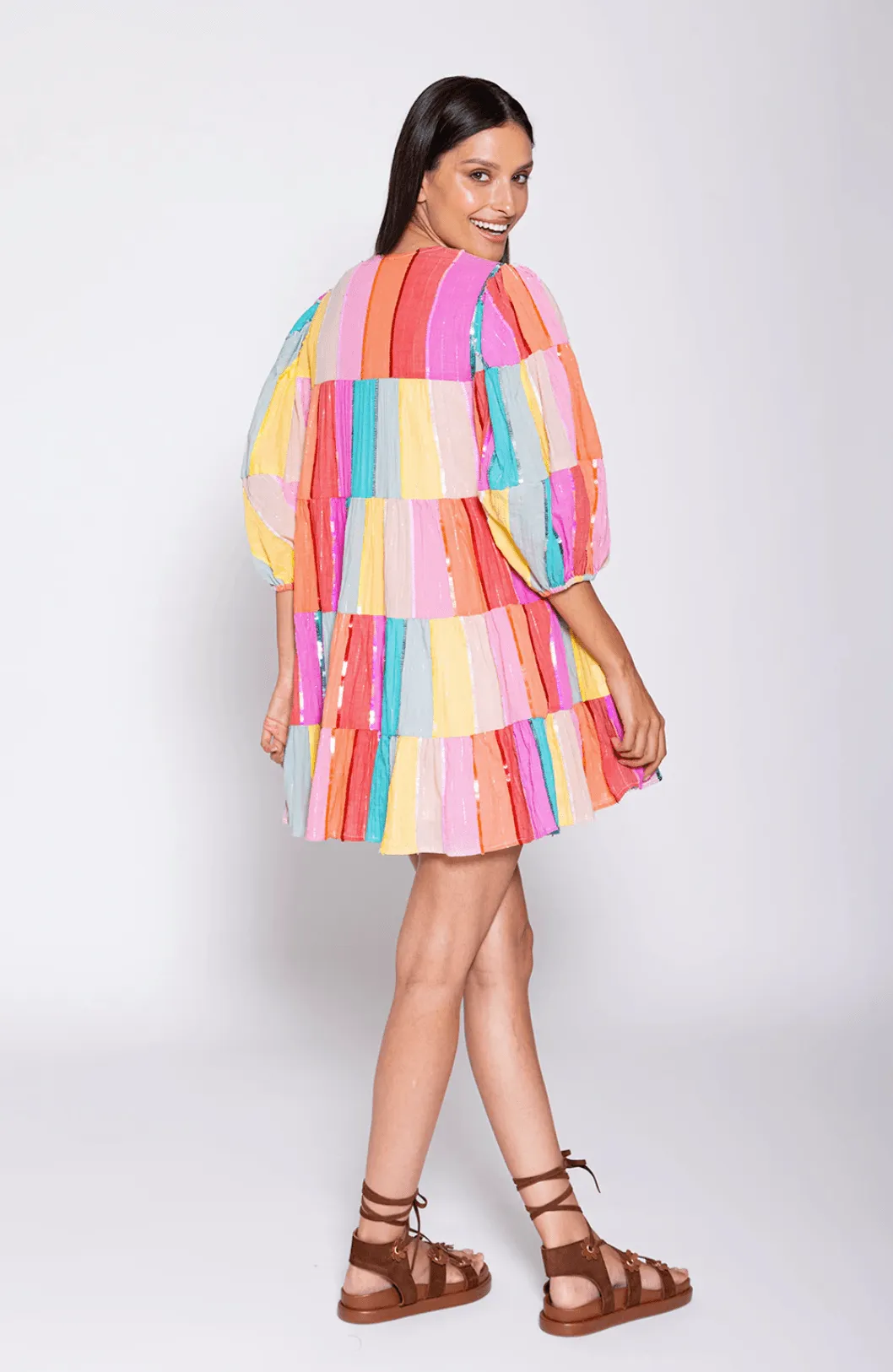 Colombe Multi Colored Mini Dress