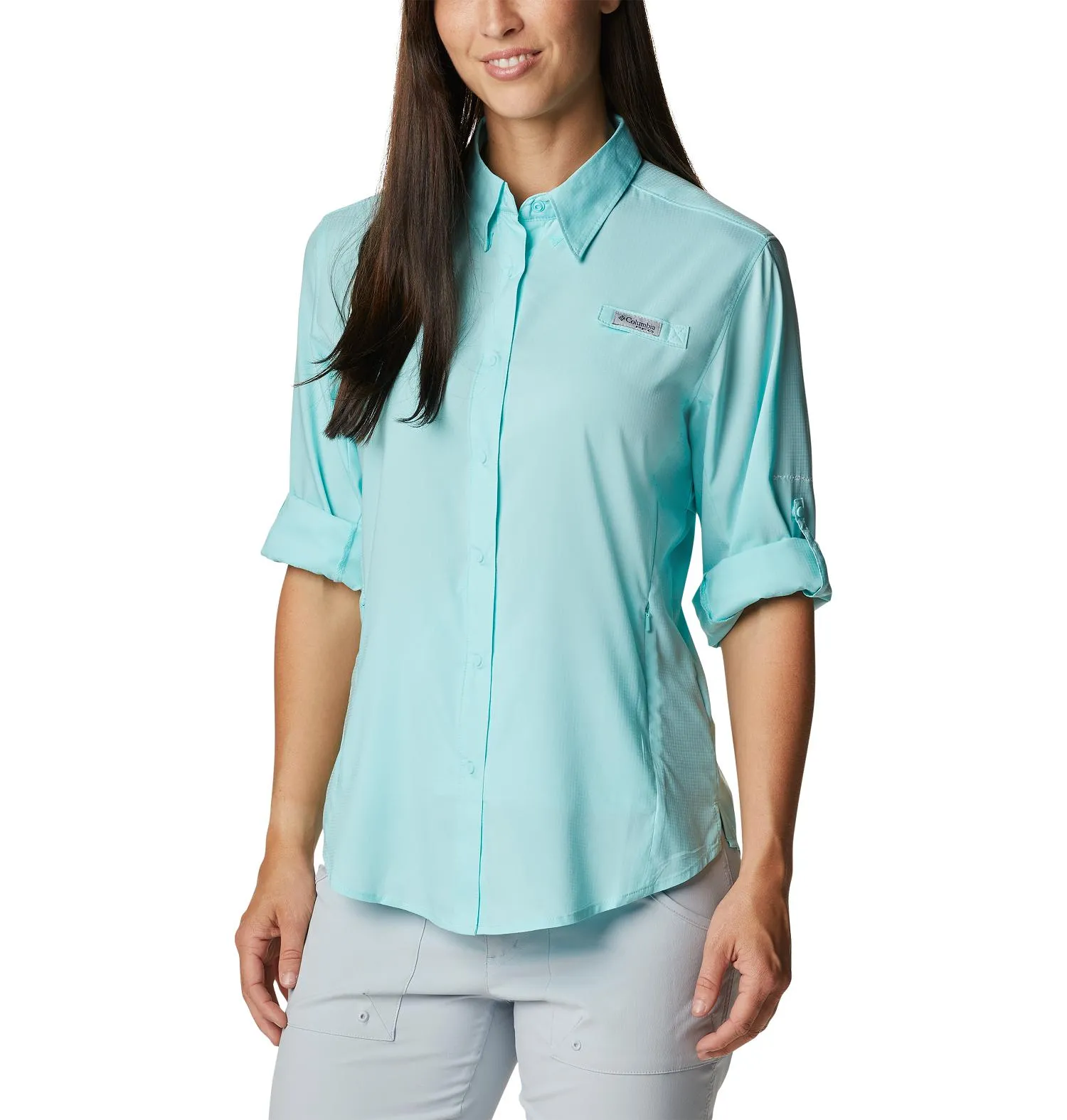 Columbia Tamiami II Long Sleeve Shirt Womens Gulfstream