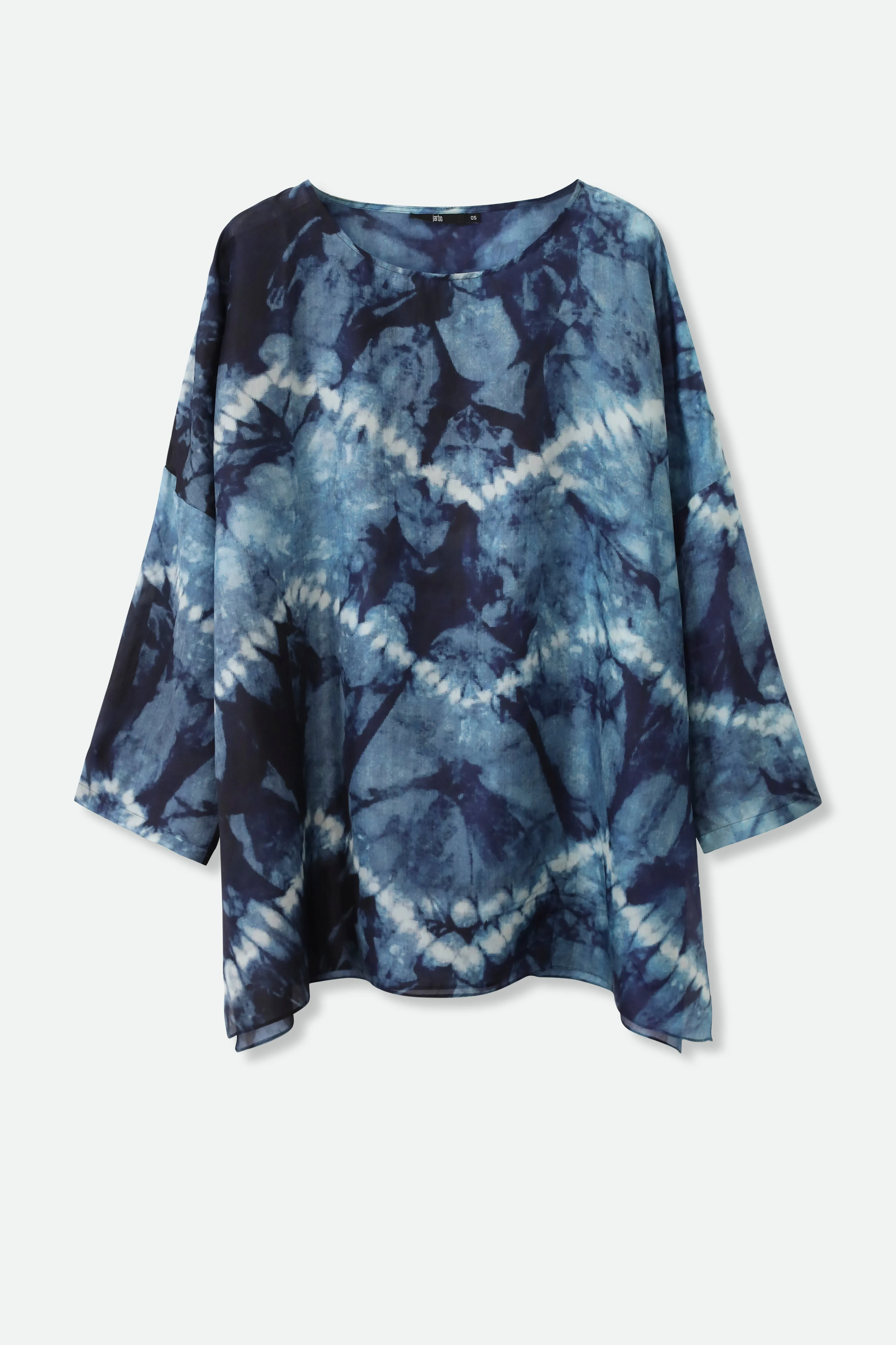 COMBINED LISTINGS TEST Samira One-Size Tunic in Lightweight Printed Silk Viole