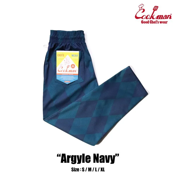 Cookman Chef Pants - Argyle Navy