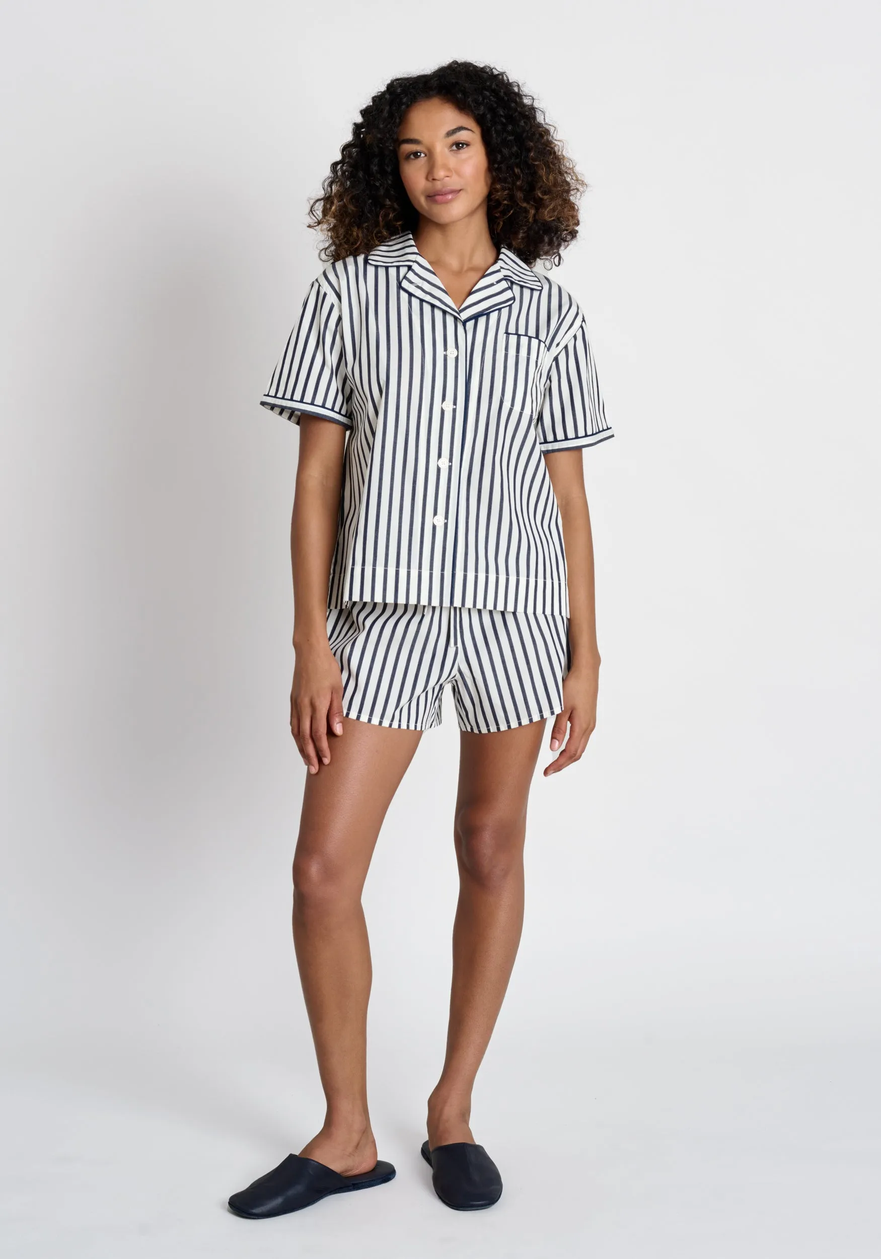 Corita Set in Navy Breton Stripe