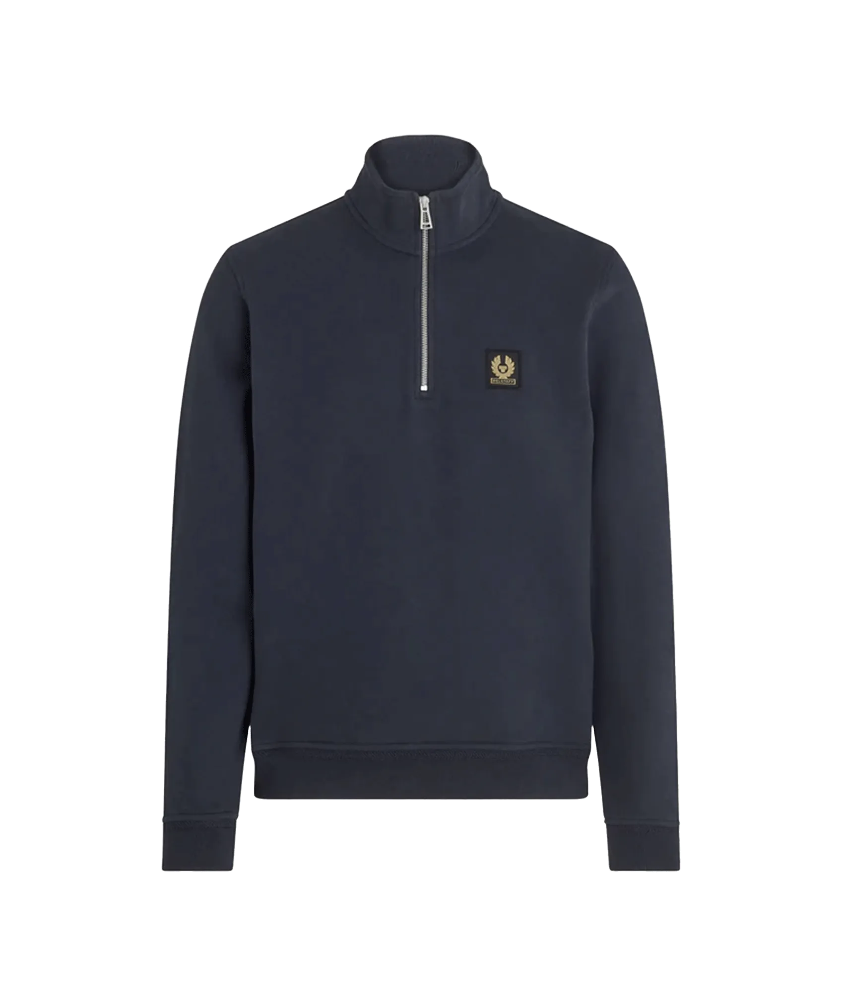 Cotton Fleece Quarter Zip Sweatshirt - Navy