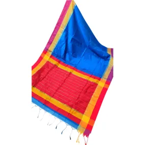 Cotton Silk saree in Vibrant color - Blue