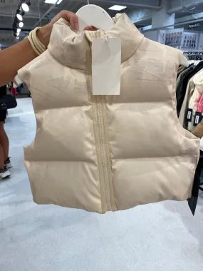 Cream Puffer Vest