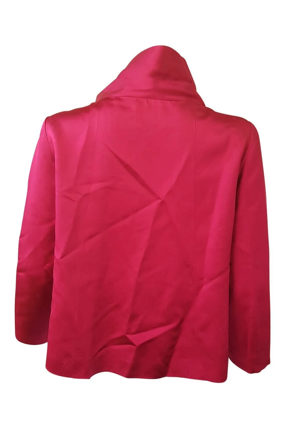 DANIEL MAIGRON Vintage Red Satin Silk Bolero Jacket (IT 38)