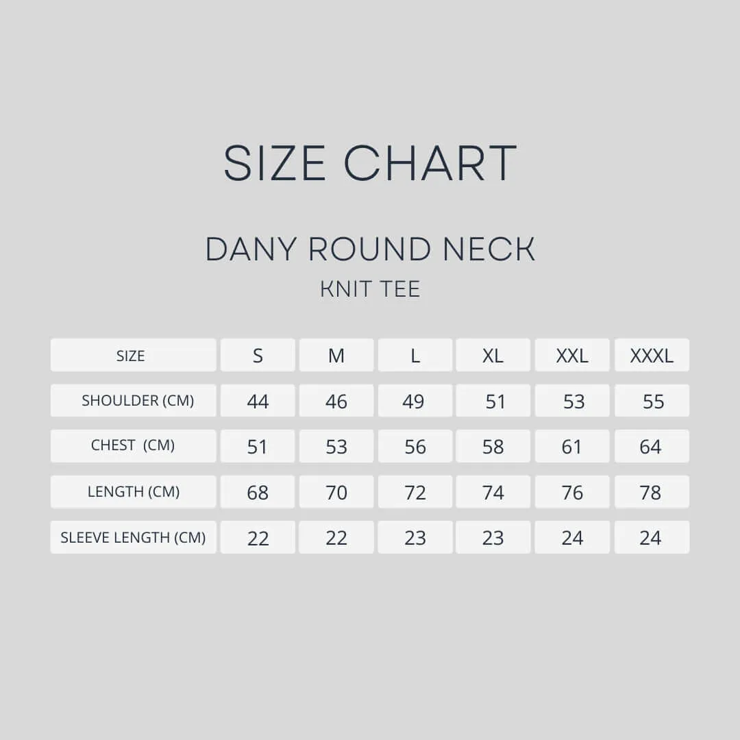 Dany Round Neck Knit Tee - Black