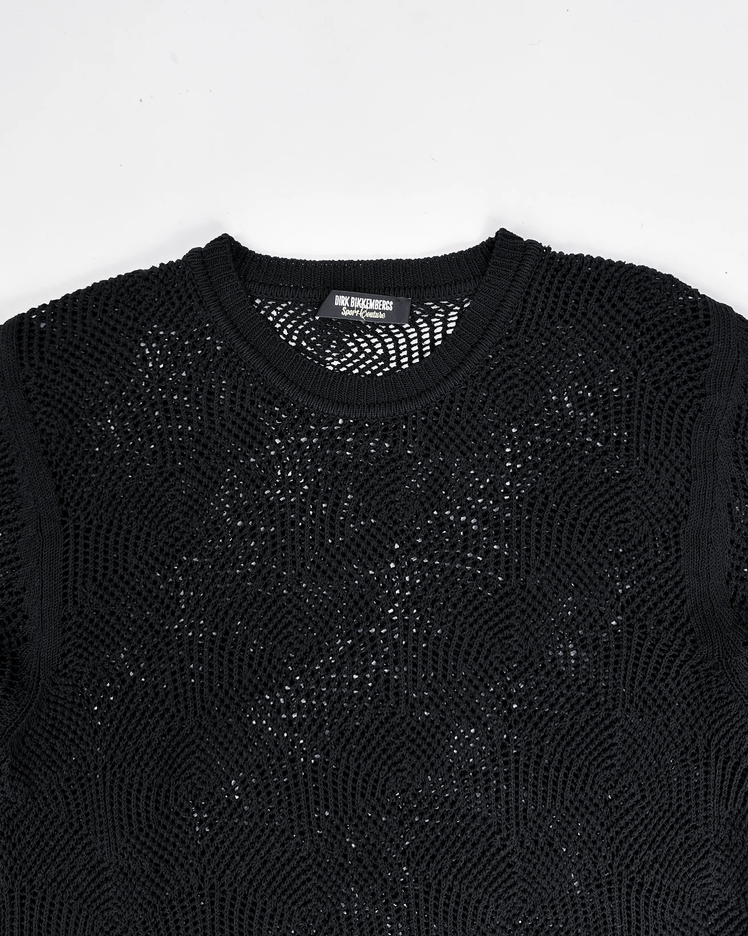 Dirk Bikkembergs Sport Black Net Knitwear 2000's