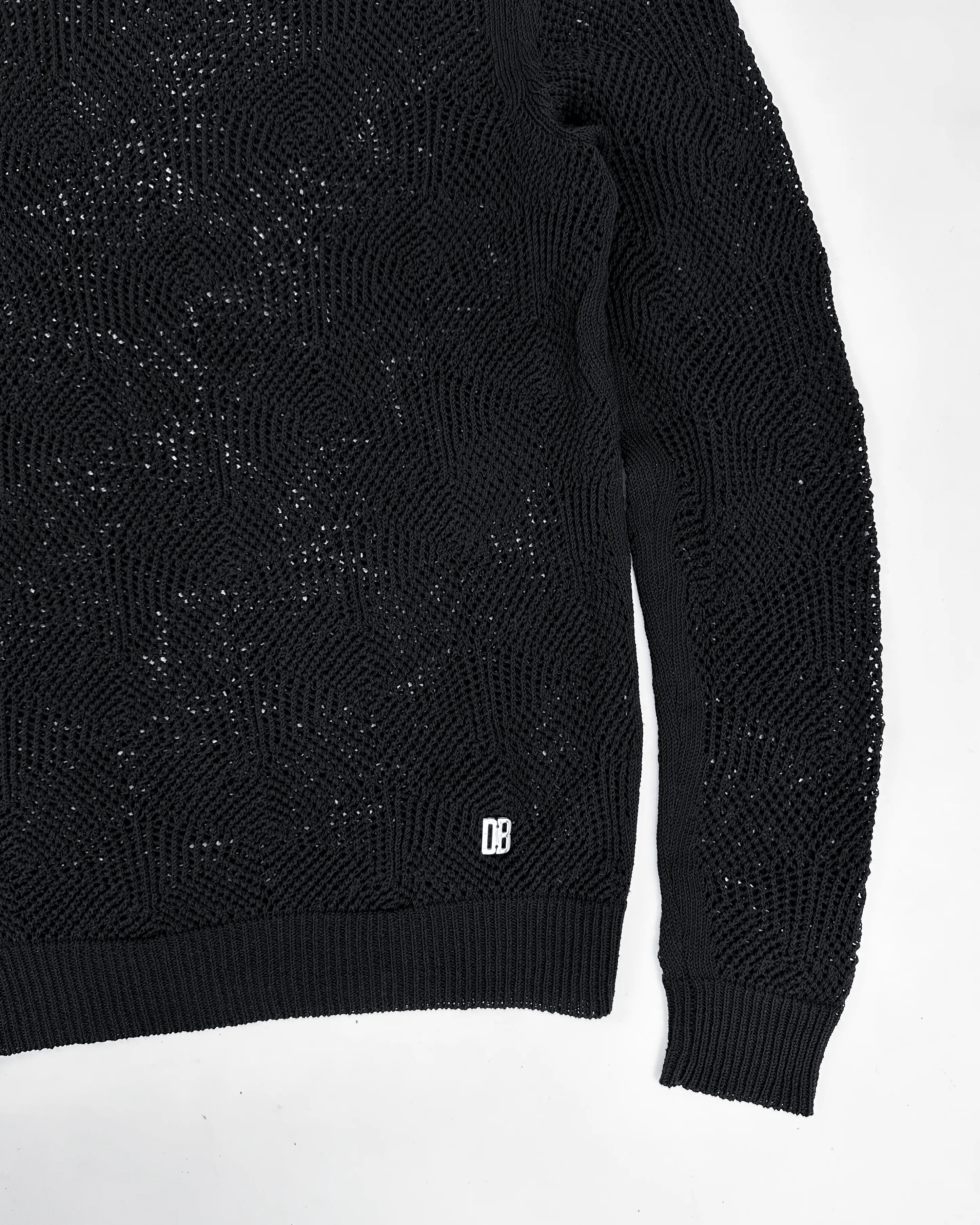 Dirk Bikkembergs Sport Black Net Knitwear 2000's