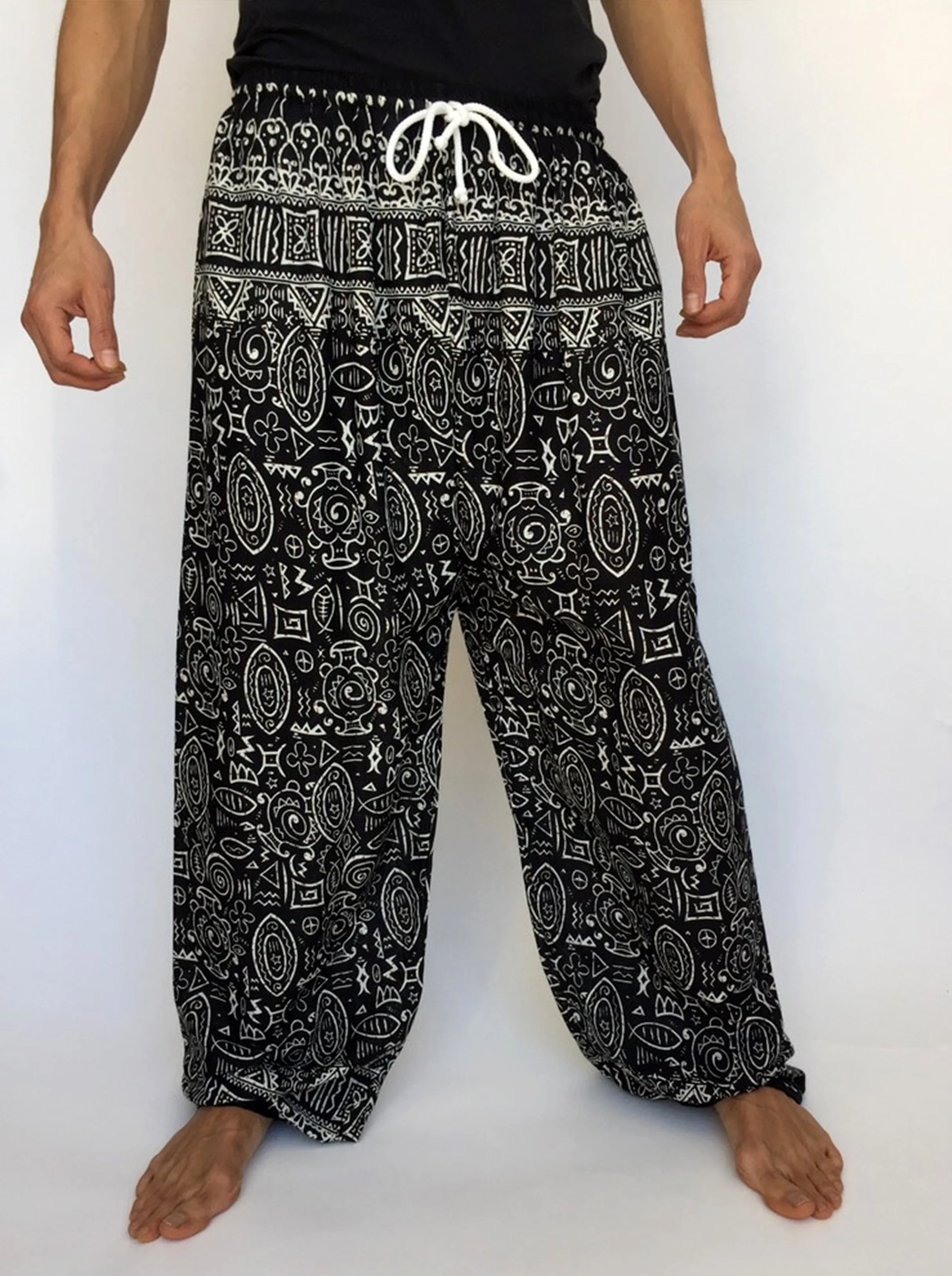 Drawstring Pants with Pocket