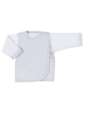 Early Baby Wraparound Top, Grey