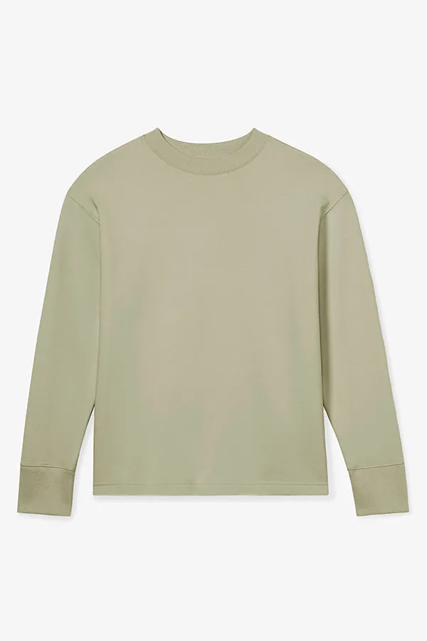 Ellie Pullover - Light French Terry :: Laurel Green