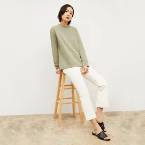 Ellie Pullover - Light French Terry :: Laurel Green