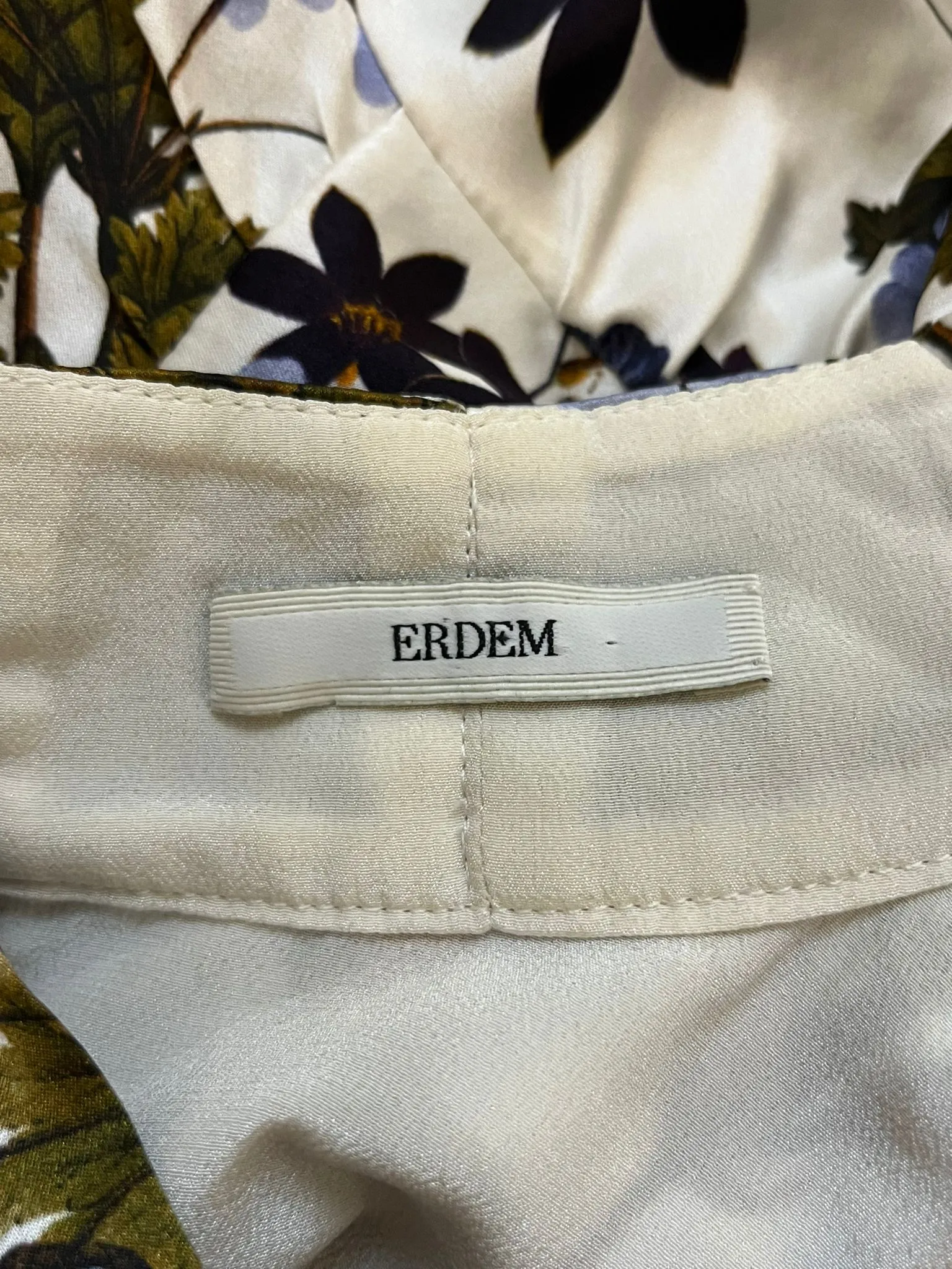 Erdem Floral Tie Neck Top. Size S