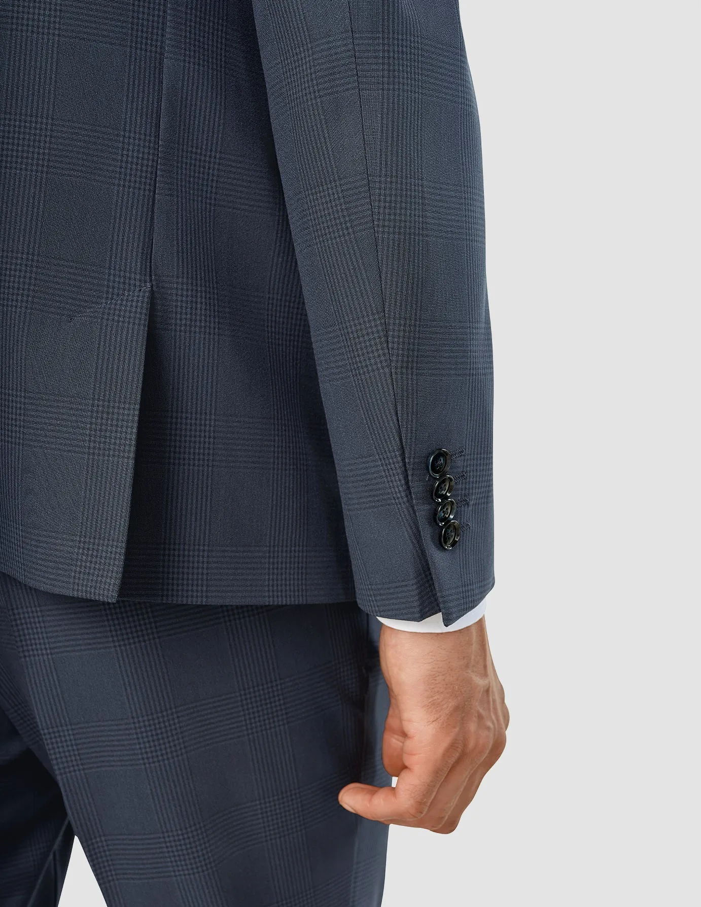 Essential Suit Dark Blue Check