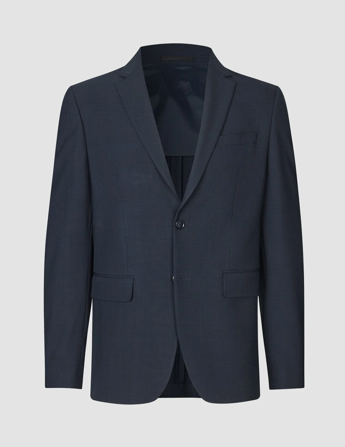 Essential Suit Dark Blue Check