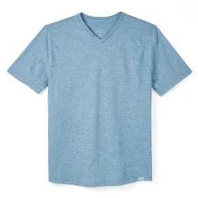 Everyday Tee with V-Neck in Heather Indigo