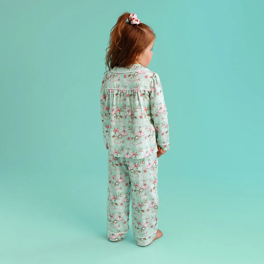 Farrah Flannelette Ruffled Pajama Set