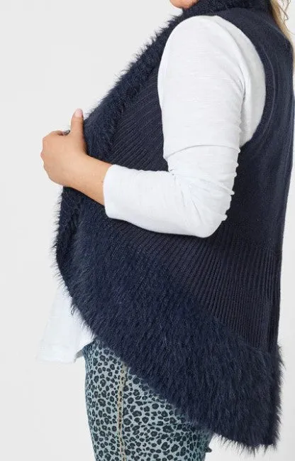 Faux vest navy