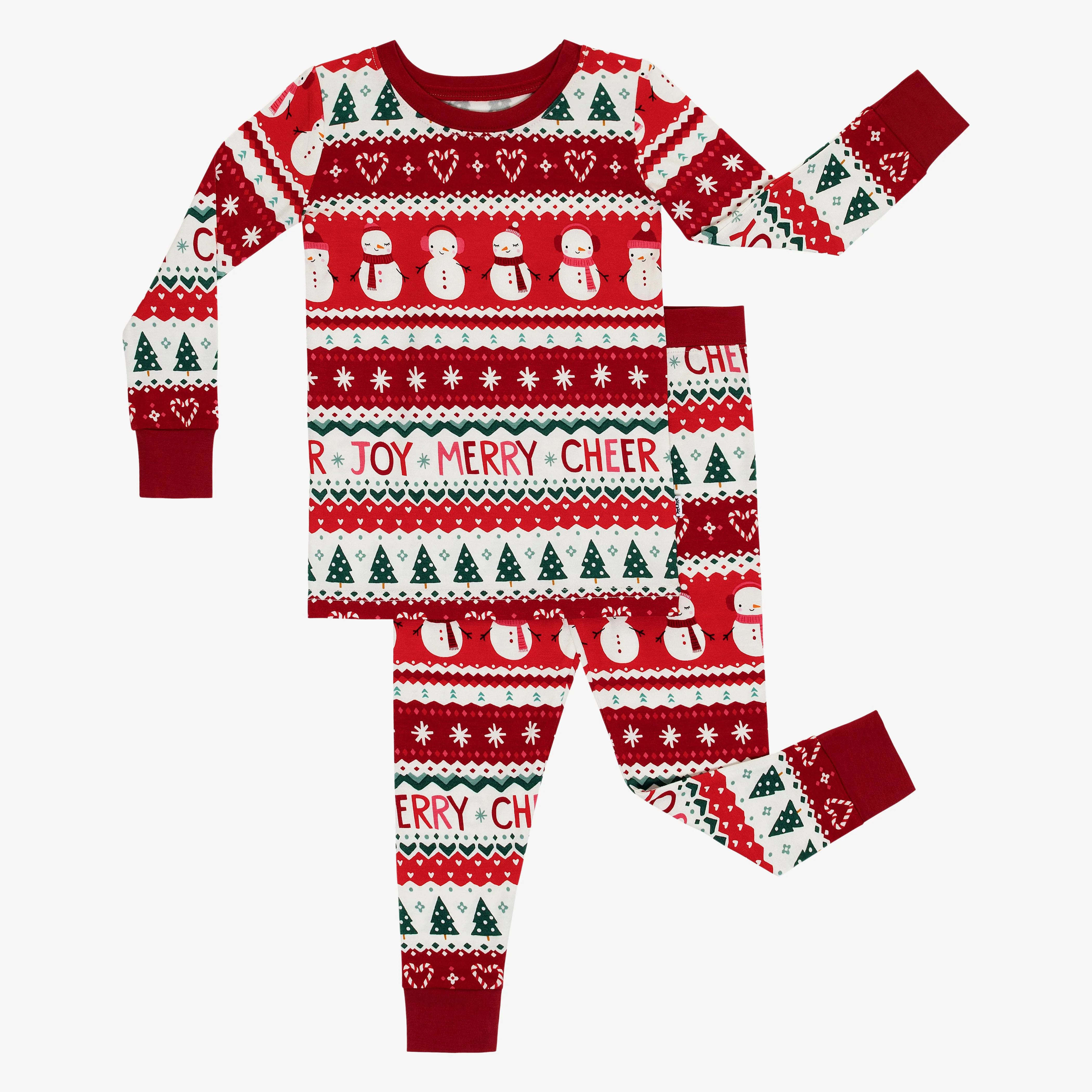 Festive Fair Isle Two-Piece Pajama Set