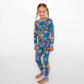 Folk Floral Two-Piece Pajama Set