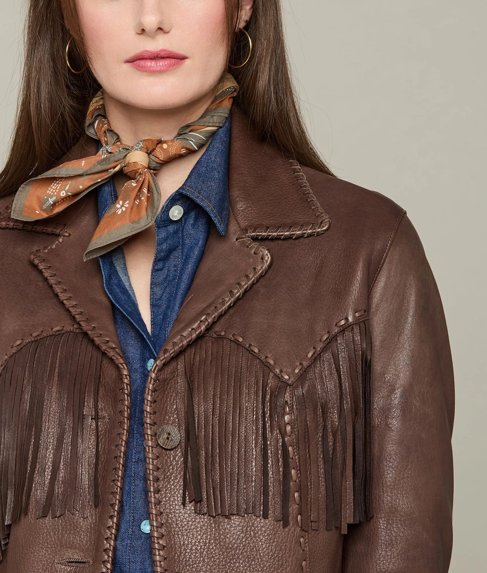 Fringe Jacket :: Chocolate