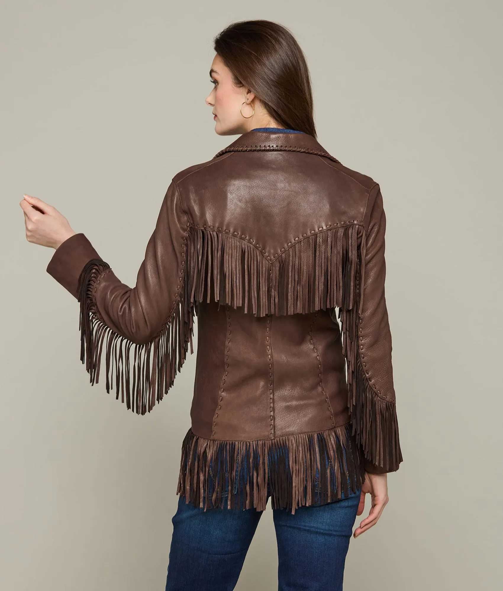 Fringe Jacket :: Chocolate