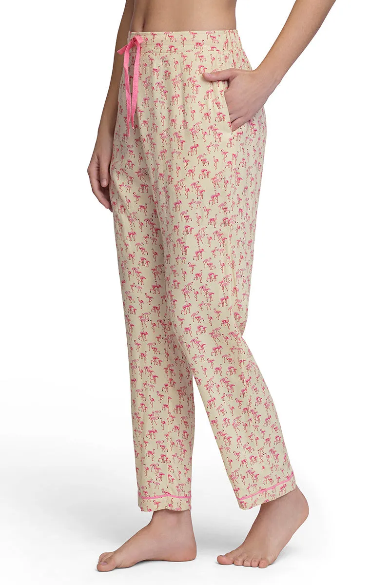 Full Length Pyjama Bottom - Flamingo Pr