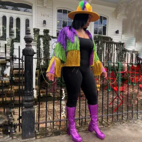 FULL TINSEL MARDI GRAS JACKET