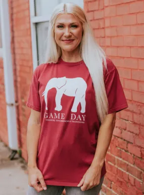 GAME DAY TUSCALOOSA TRADITIONS ALABAMA ELEPHANT TEE!