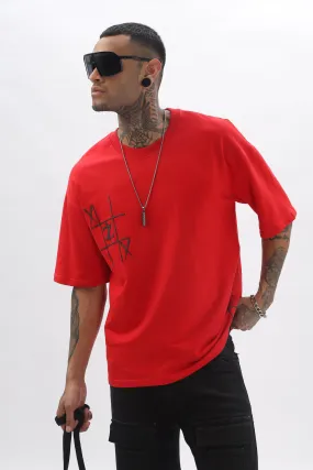 GameOn XO Red Dropshoulder Tshirt