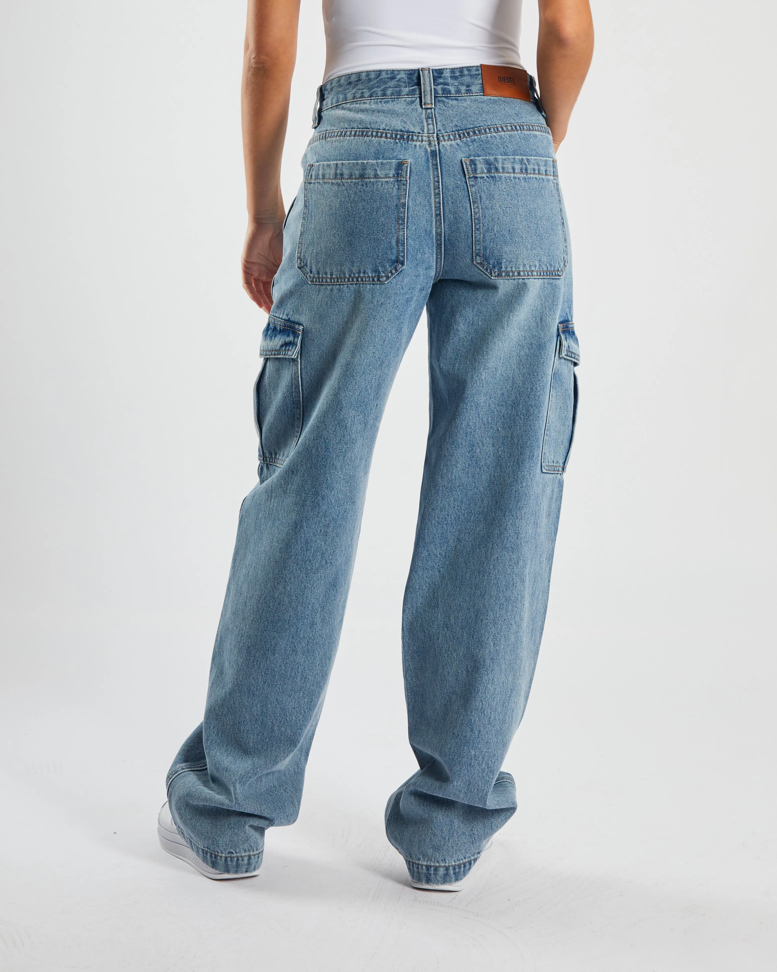 Georgia Cargo Jean Stone Blue