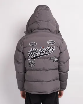 Grey Black Teams Puffer Jacket