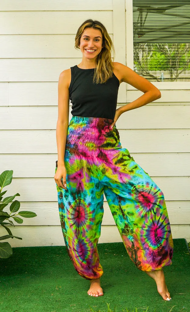 H2846- Tie Dye Harem Pants