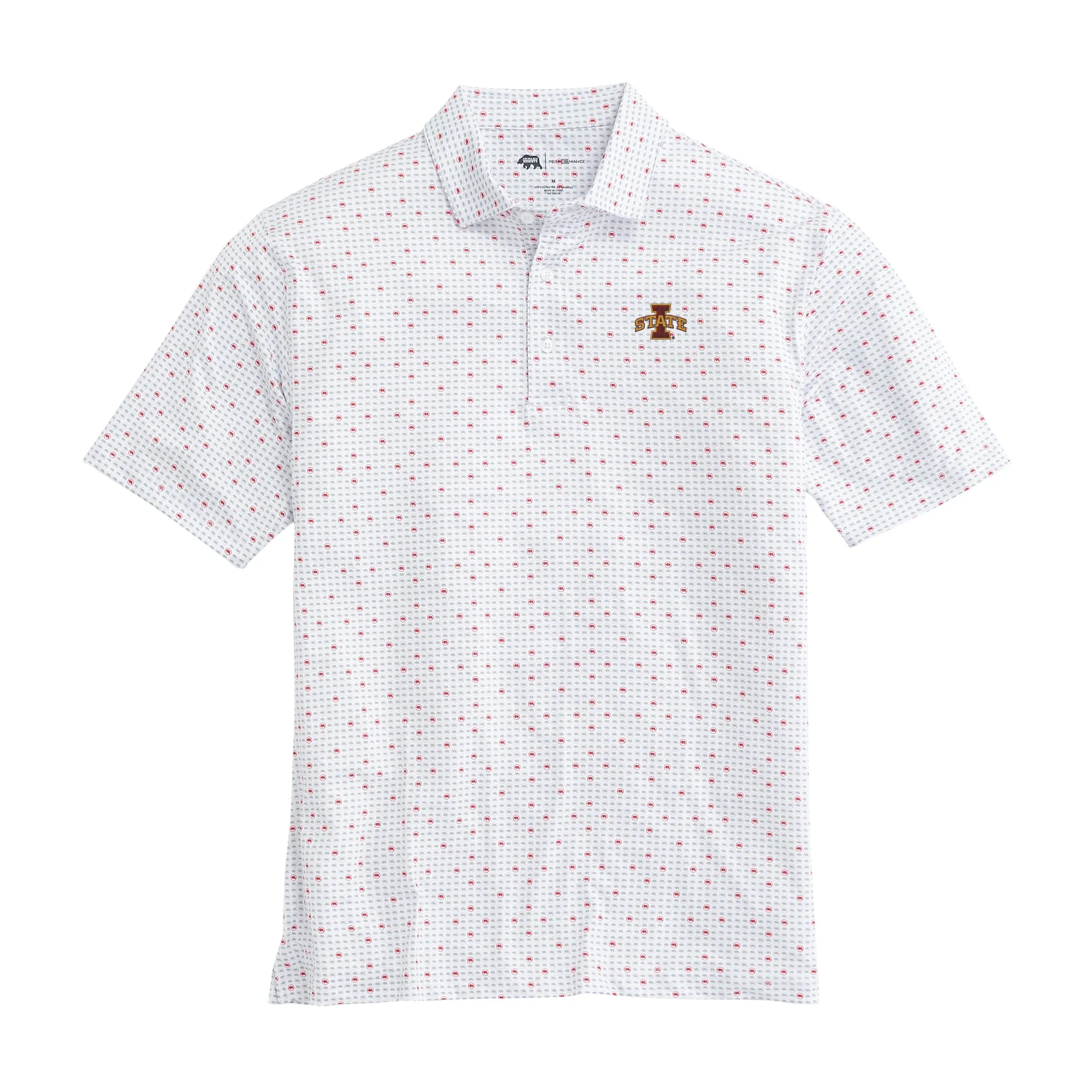 Iowa State Tour Logo Printed Performance Polo