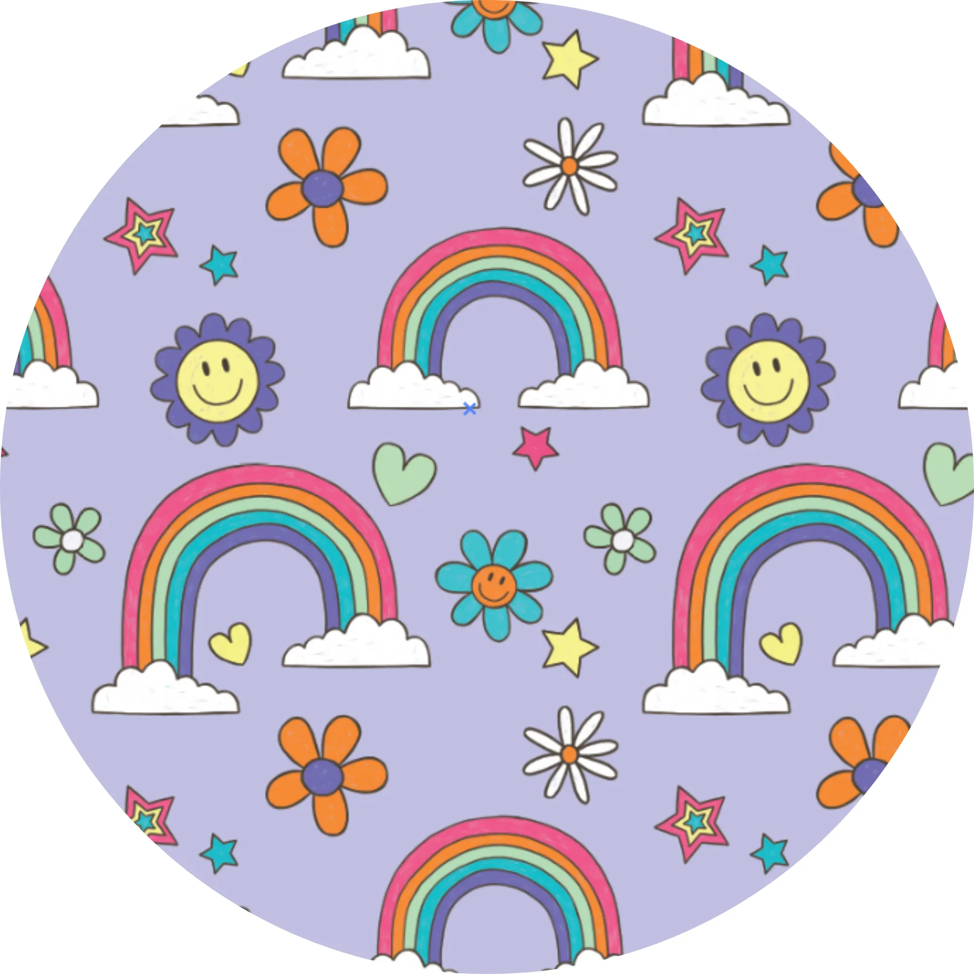 It's All Flowers and Rainbows Convertible Footies with Ruffle