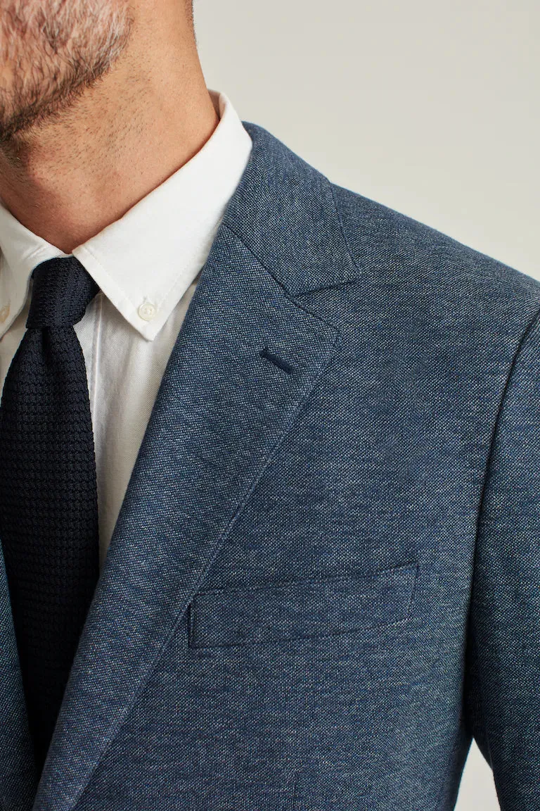 Jetsetter Knit Blazer-Navy with Flap Pockets- Bonobos