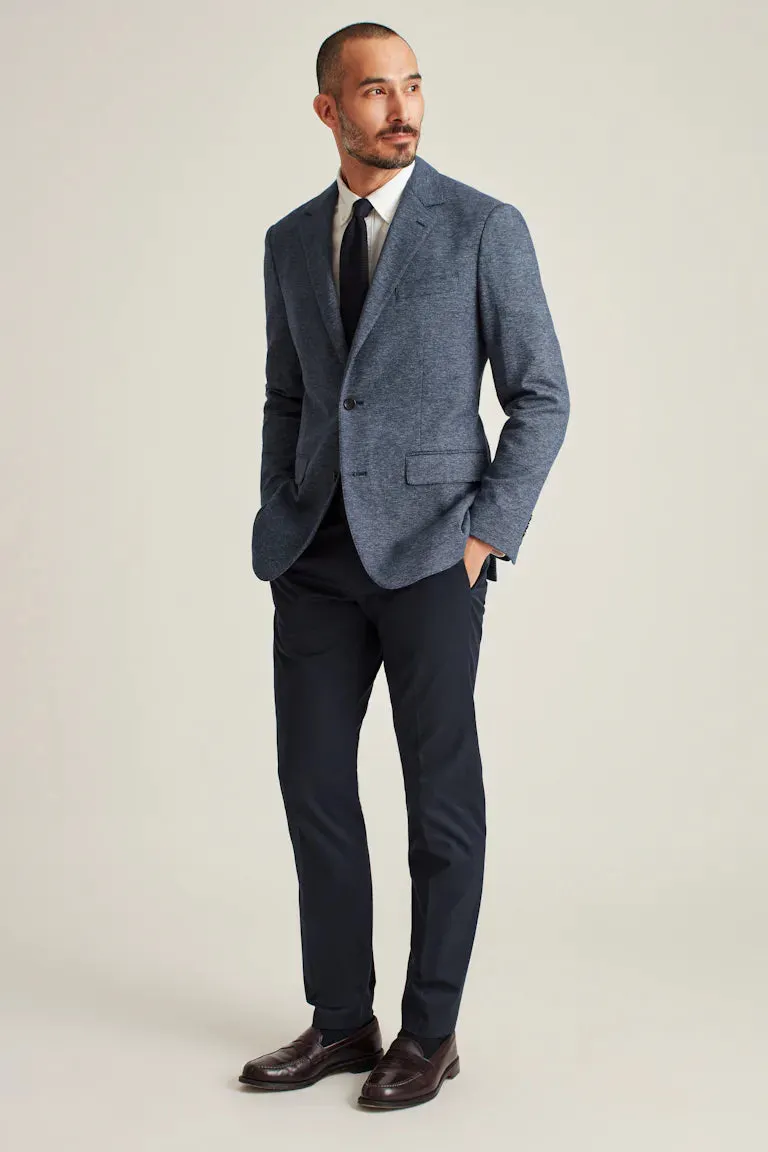 Jetsetter Knit Blazer-Navy with Flap Pockets- Bonobos